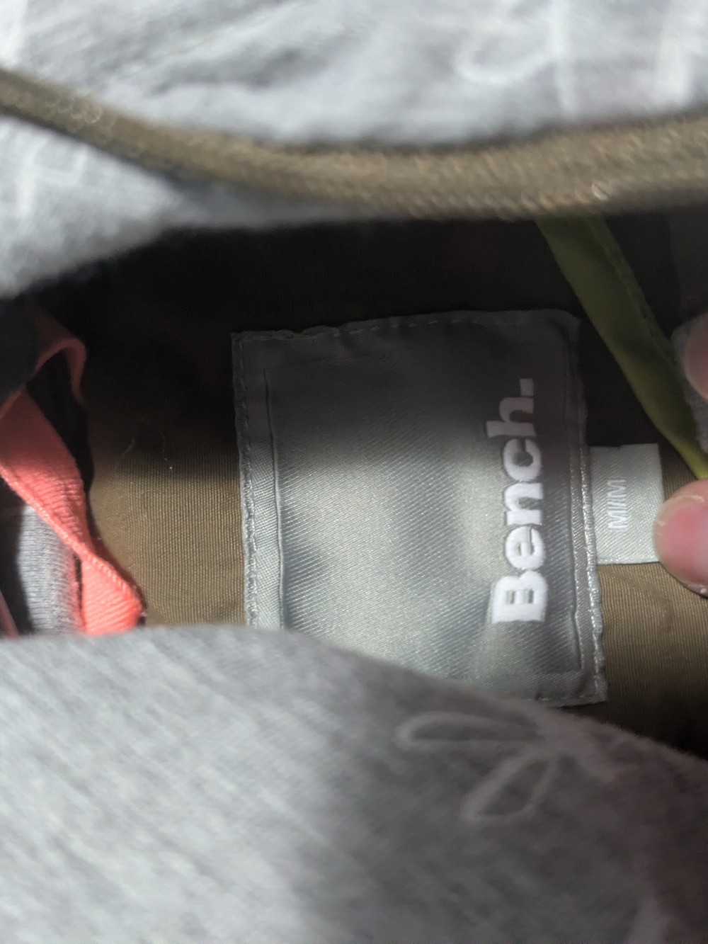 Bench Olive Green Drawstring Hooded Jacket - Picture 3 of 6